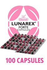 Charak Lunarex Forte Capsules  100 Caps  Ayurvedic Support for Hormonal Balance