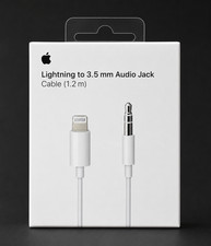 Genuine OEM Apple Lightning to 3.5mm Audio Jack Cable 1.2m White A1879 MXK22BZ/A