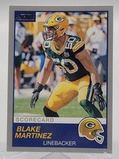 2019 SCORE BLAKE MARTINEZ SCORECARD FOOTBALL CARD PACKERS NFL 229 panini