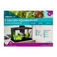 5 Gallon Aquarium Starter Kit with Blue White LED Lights