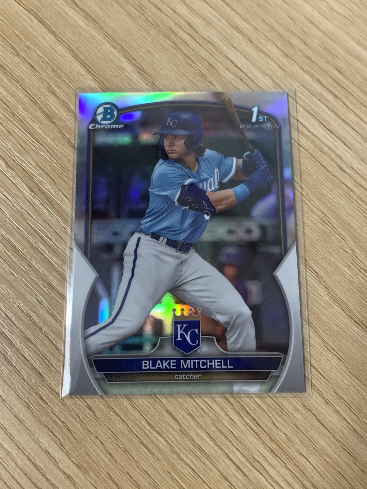 2023 Bowman Draft Blake Mitchell Chrome Refractor 1st Prospect #BDC-133 Royals