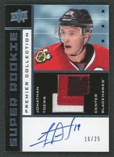 2014/15 Premier Jonathan Toews Retro Super Rookie Patch Auto /25
