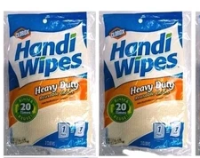 Clorox HEAVY DUTY HANDI CLEANING BEIGE WIPES REUSABLE  2 Pks-6 WIPES