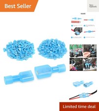 200PCS Male Female Fully Insulated Wire Crimp Terminal Nylon Quick Connectors...