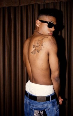 Singer musician DeVante Swing of Jodeci shows off his tattoos duri- Old Photo 9