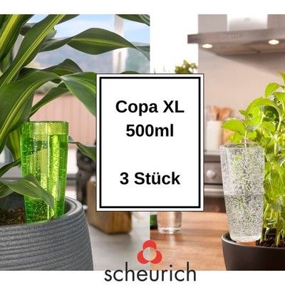 Scheurich Bewässerungssystem Copa XL 6er Set Grün/ Transparent 500 ml Scheurich