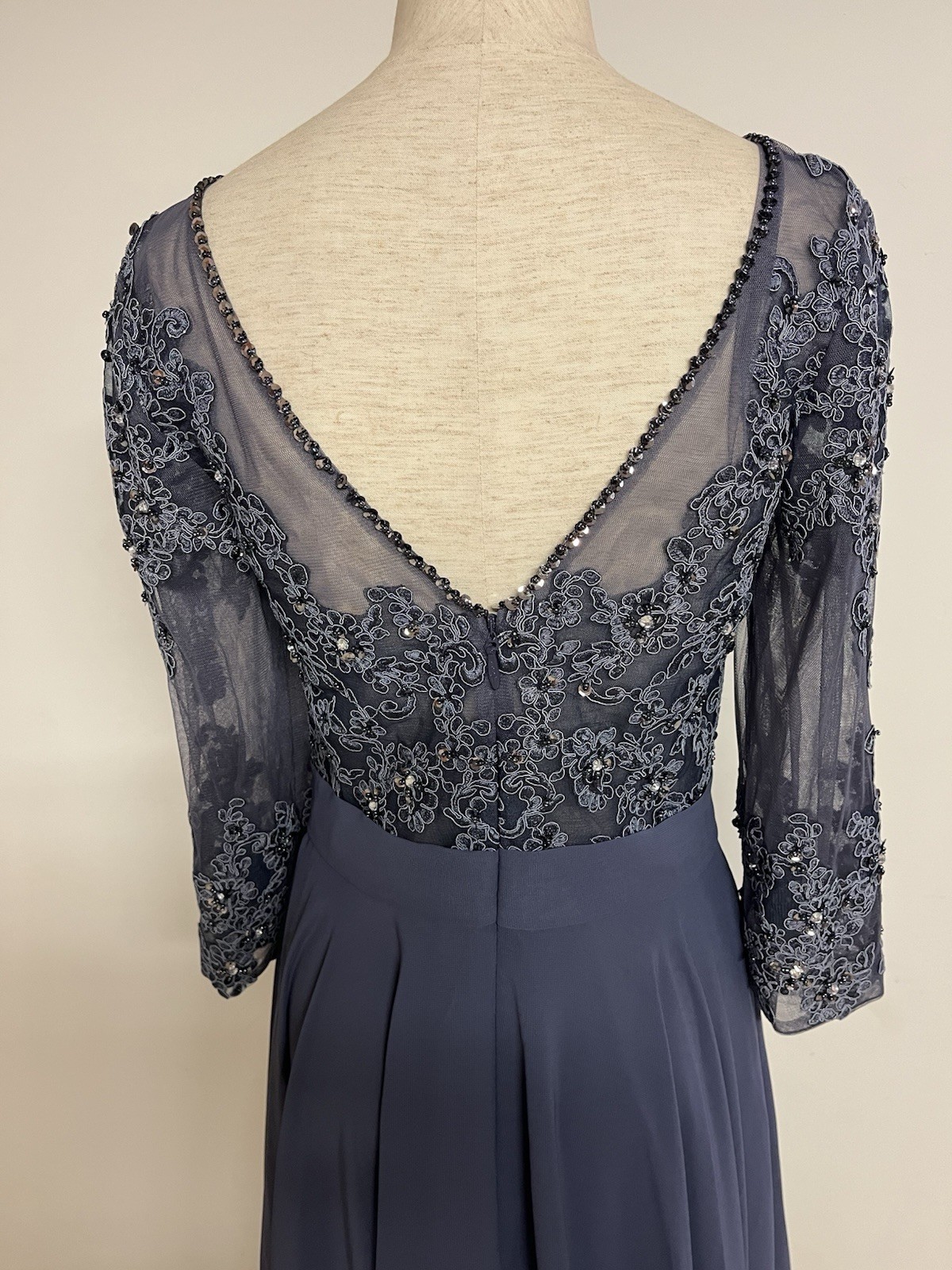 JJs house special occasion dress sz 8 nwt in stormy blue elegant mother of bride