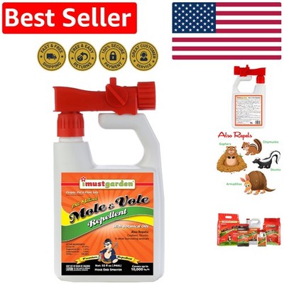 Eco-Friendly 32oz Hose-End Concentrate for Moles & Voles - Safe for Grass
