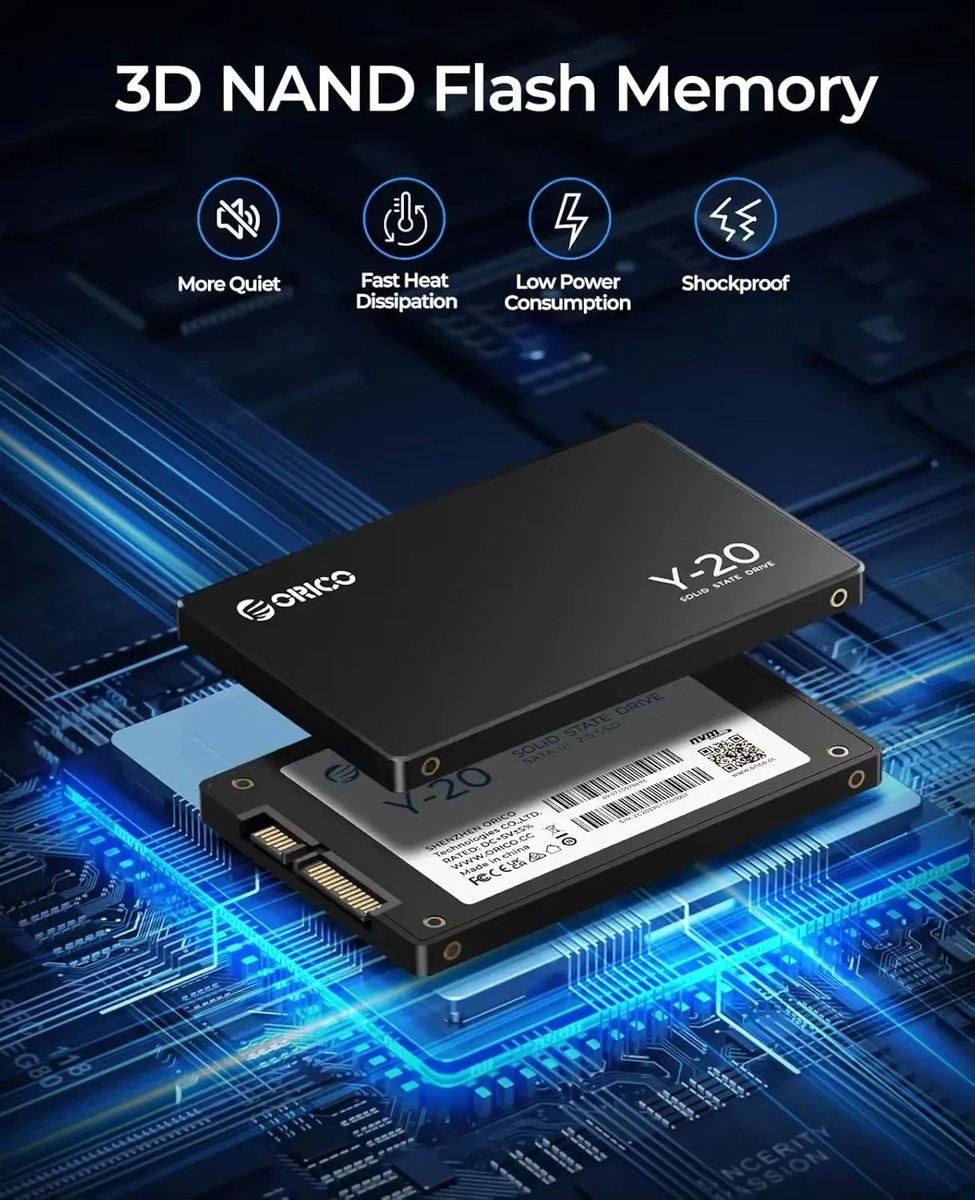 ORICO 4TB SATA III SSD 2.5” Internal Solid State Drive 3D NAND UP