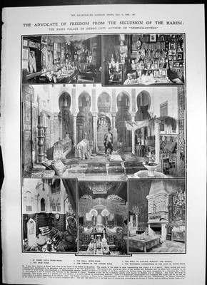 Alter Druck Feenpalast Pierre Loti Chuech Kongresskarre im Möbel 1906 20.