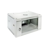 HäNgeschrank Rack 19 6U 350Mm GlastüR Grau TS BOX 20.0396