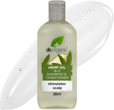 Image of Dr Organic Hemp Oil 2 in 1 Shampoo & Conditioner, Fine Hair, Fine Hair, Mens, Wo