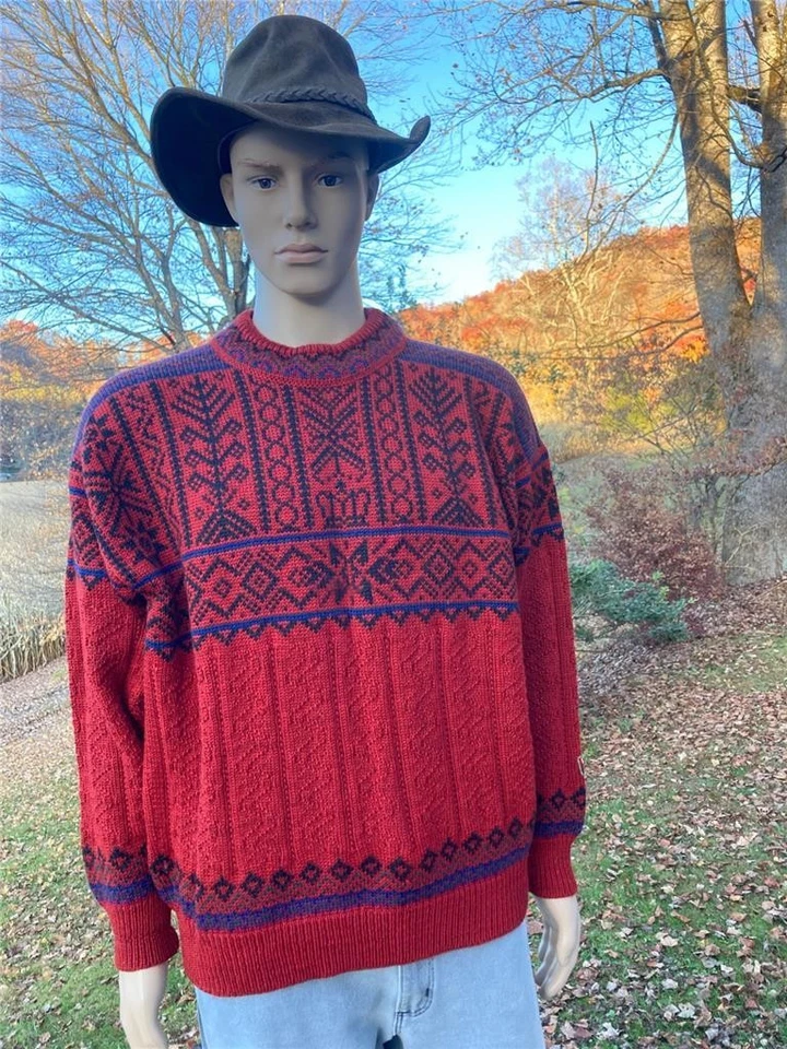 Suéter de lana vintage 1997 Dale of NorwayTrondheim Campeonato Mundial de Esquí para hombre M Foto 2 de 4