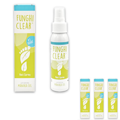 Funghi Clear Nagelspray 89ml natürliche antimykotische Behandlung Manukaöl Easy Spray