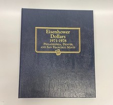 Whitman Album #9131 Eisenhower Dollar 32 Coins 1971 -1978 PDS