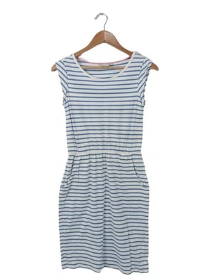 BODEN Robe d’été Dames Robe T EU 32 bleu-blanc style décontracté - Photo 1/4