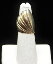 Sterling Silver Shelled Texture Ring SZ 5.5 FMF052