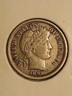 1898 BARBER DIME  Philadelphia Mint VF VERY FINE CONDITION