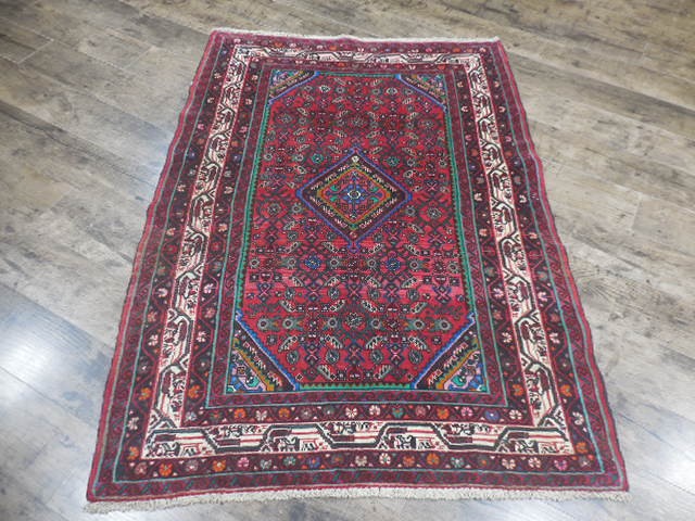 Authentic Vintage Turkish Rug,Geometric Adana Turkish Rug 3.7x5 Ft