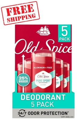 Old Spice High Endurance Deodorant 48-Hr. Pure Sport 3 Oz (5 Pack)