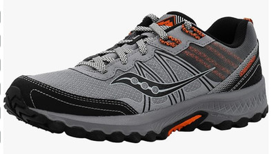 Saucony Excursion TR 14 Gray S20584-16 Mens Grey Orange Athletic Trail Shoe 10.5