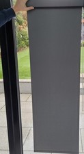 2 x Brand New Charcoal Grey Roller Blinds with Pelmets and Fittings 
