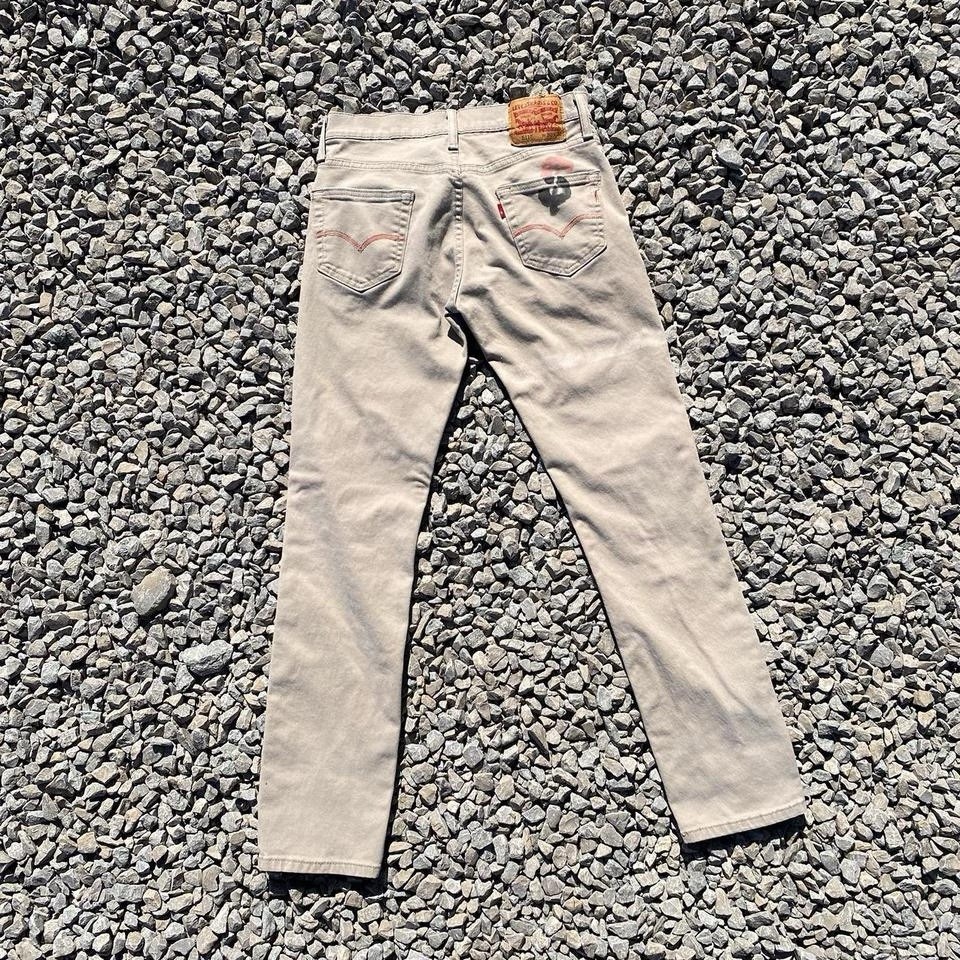 Levi’s pants khaki chinos senior cords style graffiti pants twill 511 image 4