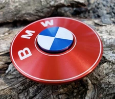 Red Car BMW Very Cool Metal Fidget Spinner Toy Boys Girls Kids Adults ADHD Focus