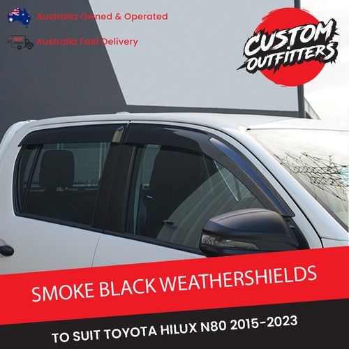 Luxury Weather Shields Window Visors for TOYOTA Hilux SR5 2023 Dualcab ...
