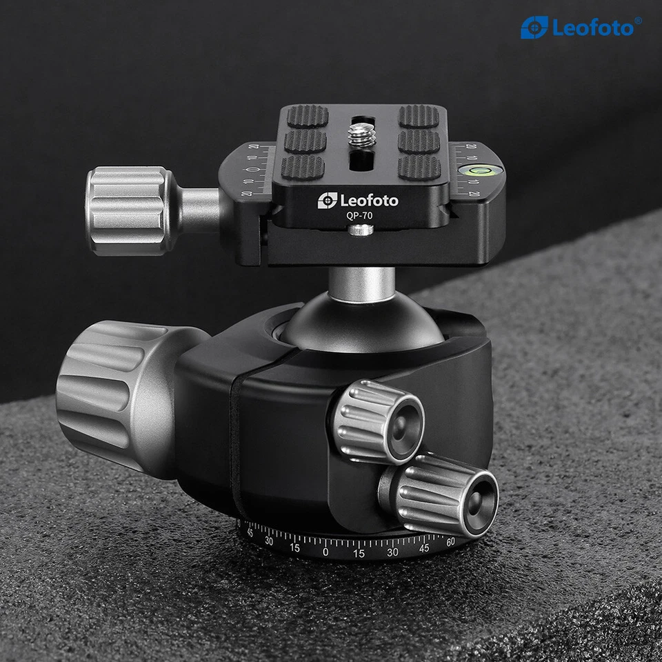 LEOFOTO LH-40 Ball Head for Tripod 40mm Low Profile Arca Compatible w QR Plate - Image 2 of 4