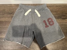 GAP Kids Boys Shorts Size 6y cut off drawstring Gray cotton sweat shorts