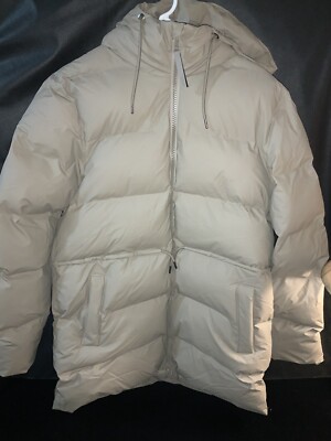 Rains Puffer Jacket-Style-Puffer W Jacket-Taupe- Medium- J3