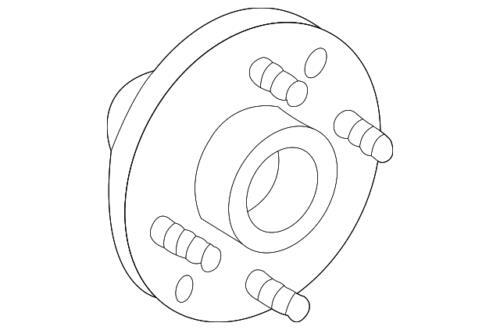 Conjunto de buje de rueda delantera para Ford Freestar Monterey 2004-2007 (N/P 3F2Z-1104-AB)