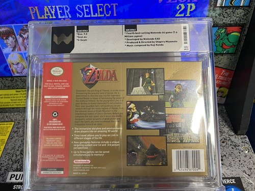 1998 N64 The Legend of Zelda Ocarina of Time Graded WATA 9.0 A+ Sealed 1st Print - Picture 16 of 16