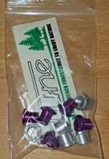 Tune 5 Kettenblattschrauben + 5 Muttern  K2+3 Retro NOS NIP purple violett rare