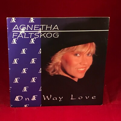 AGNETHA FALTSKOG One Way Love 1985 Swedish 7'' vinyl single original 45 ABBA