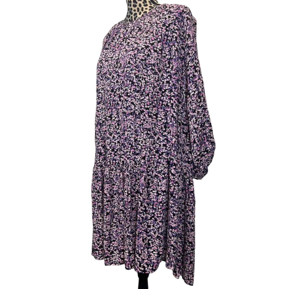 H and m tiered cheap dress
