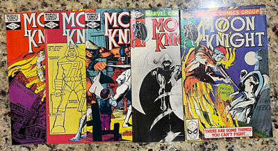 MOON KNIGHT Lot #5, 15, 18,19, 20Bill Sienkiewicz And DOUG MOENCH MARVEL COMICS