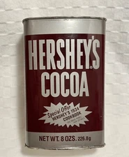 Vintage Hershey's Cocoa Chocolate Tin 8 oz. size ~ Empty