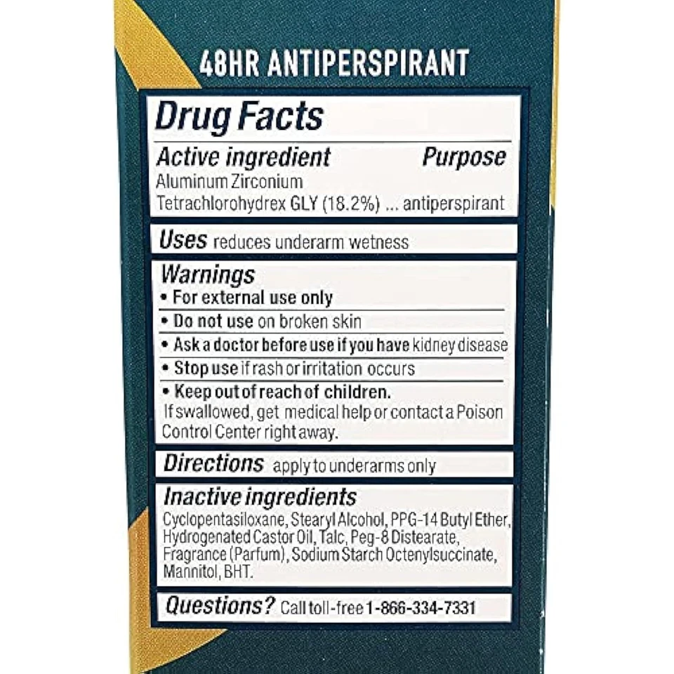 Degree Men Dry Protection Anti-Perspirant, Cool Rush (2.7 oz, 5 pk.) - Image 3 of 4