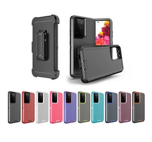 Heavy Duty Hybrid Defender Cas robuste pour Samsung Galaxy S21 Ultra