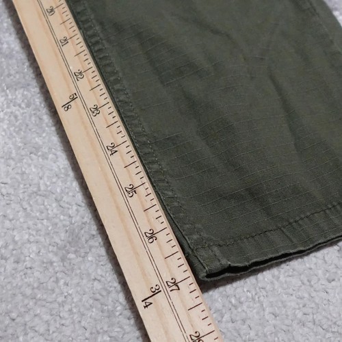 Levi's Cargo Taper Pants Boy's Size 14 Green Pockets Mid Rise Flat Front - Picture 6 of 14
