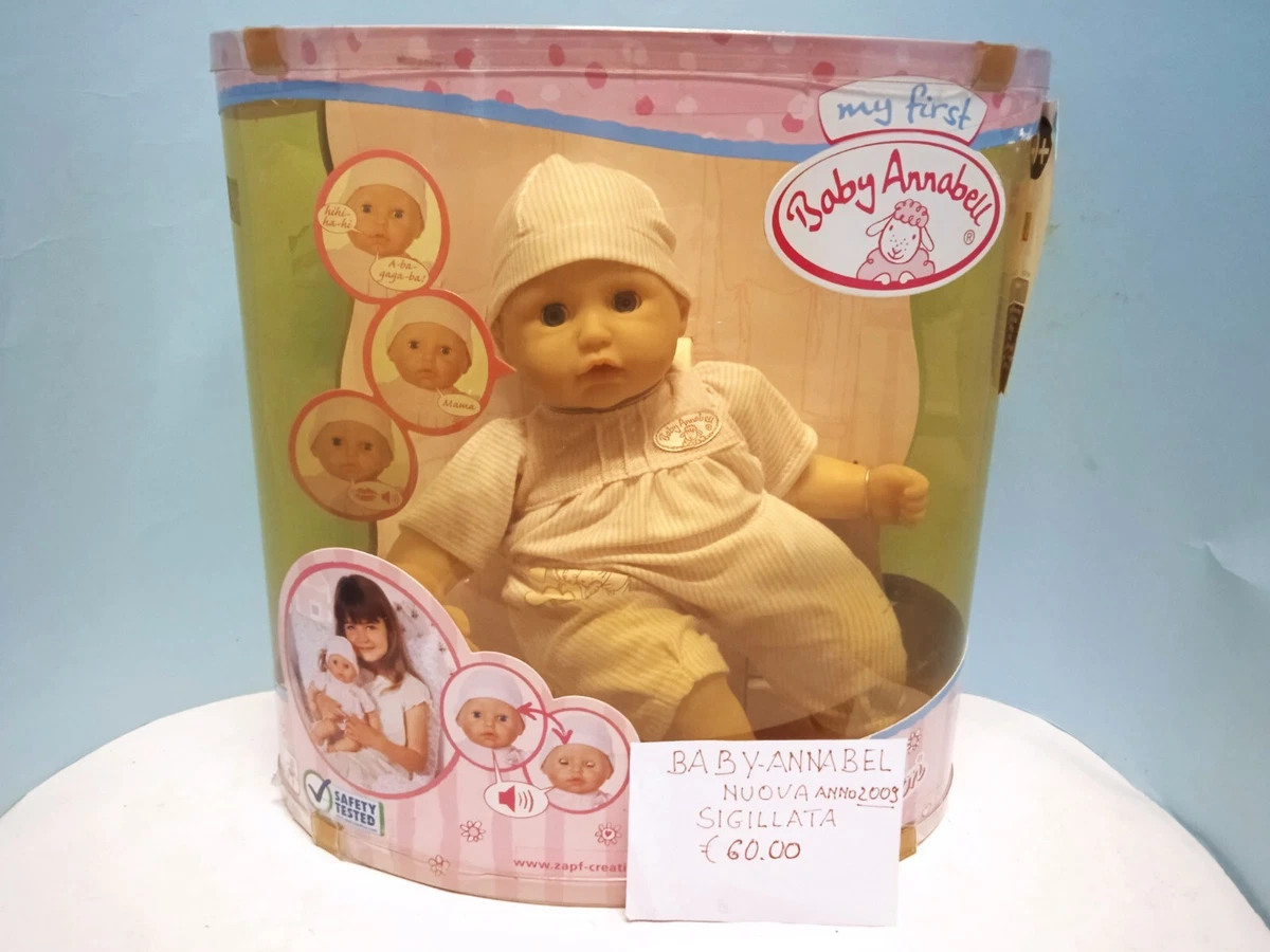Muñeca bebé Annabel Mi primera muñeca nueva con etiqueta Zapf Creation 2009
