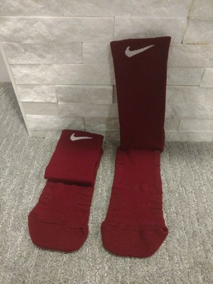 maroon nike elite socks