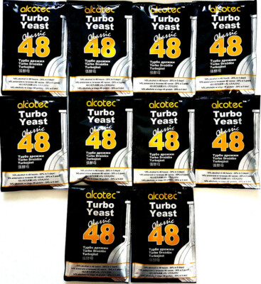 10 x ALCOTEC TURBOHEFE 48H CLASSIC  TURBO YEAST HEFE KOSTENLOSER VERSAND DHL  