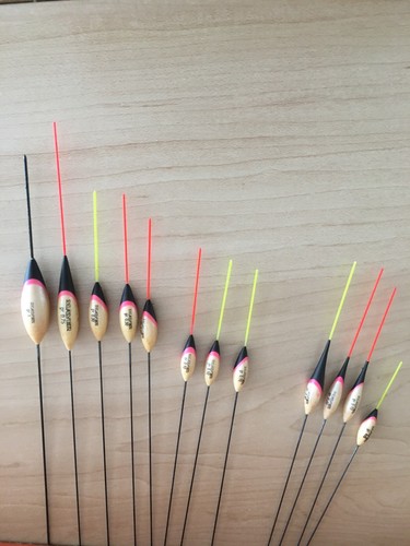 MAVER POLE FLOATS. Job Lot Of 12 Floats. Nice Floats PLEASE SEE PHOTOS. Lot 13 - Picture 3 of 5