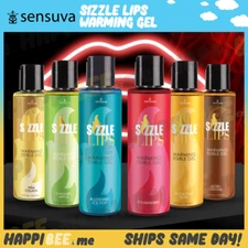 SENSUVA Sizzle Lips Edible Warming Gel🍯Flavored Foreplay Massage Oil Lubricant