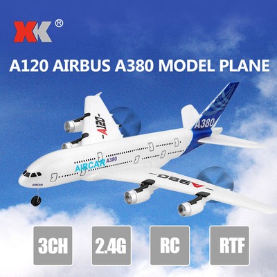 Wltoys XK A120 Aircar A380 Model Plane 3CH EPP 2.4G RC Airplane for Kids V1C3