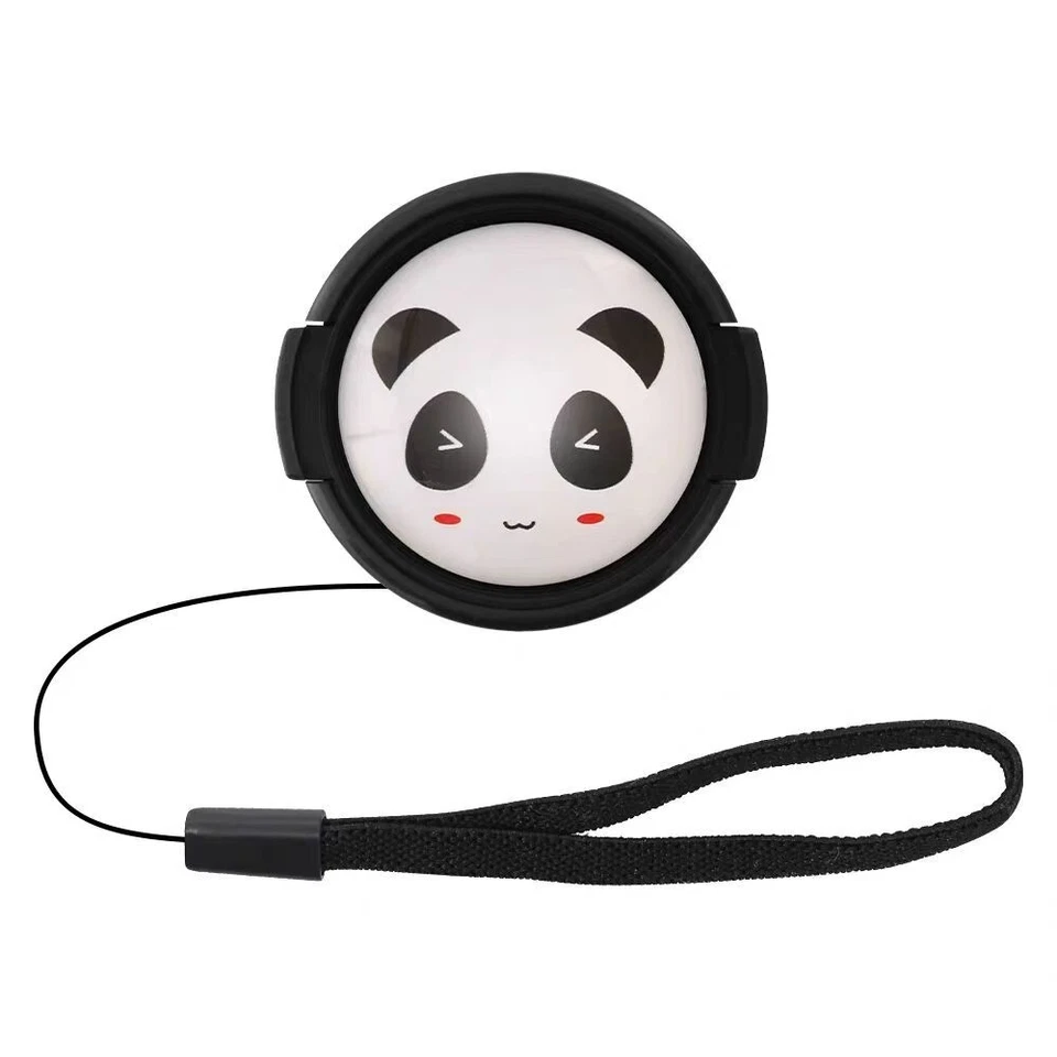 Tapas de lentes con patrón de dibujos animados compatibles con Canon Nikon Sony Fujifilm Ricoh Foto 3 de 4