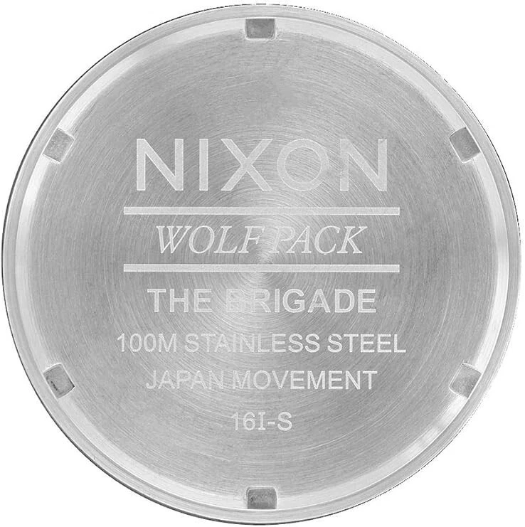 Reloj Nixon Brigada Negro 40mm A117-2474 Negro SS Pulsera Foto 4 de 4